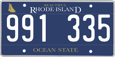 RI license plate 991335