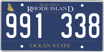 RI license plate 991338