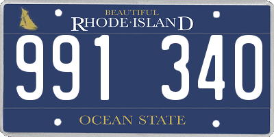 RI license plate 991340