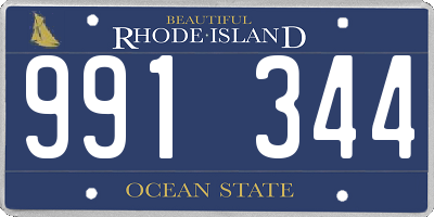 RI license plate 991344