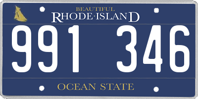RI license plate 991346