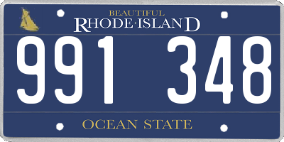 RI license plate 991348