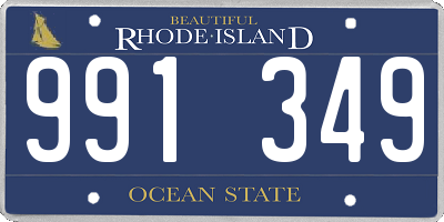 RI license plate 991349