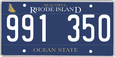 RI license plate 991350