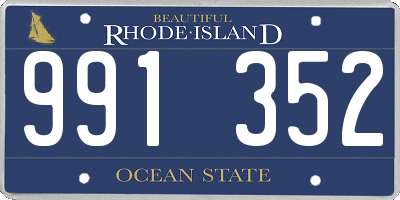 RI license plate 991352