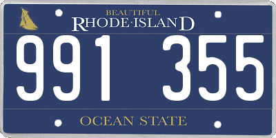 RI license plate 991355