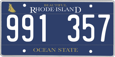 RI license plate 991357