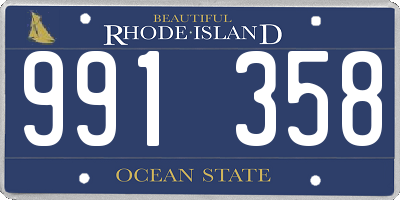 RI license plate 991358