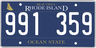 RI license plate 991359