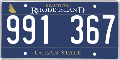 RI license plate 991367