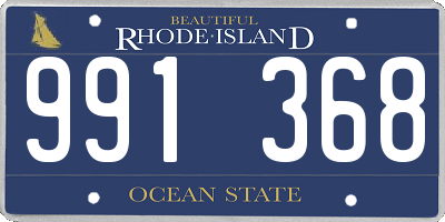 RI license plate 991368