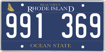 RI license plate 991369