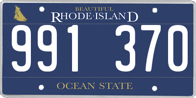 RI license plate 991370