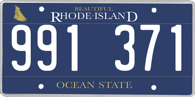 RI license plate 991371