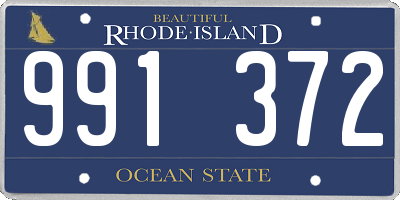 RI license plate 991372