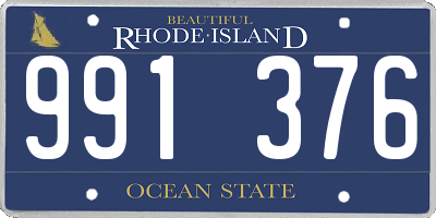 RI license plate 991376