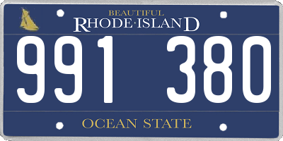 RI license plate 991380