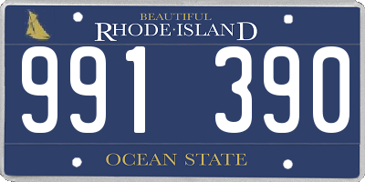 RI license plate 991390