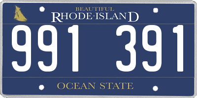 RI license plate 991391