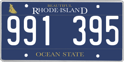 RI license plate 991395