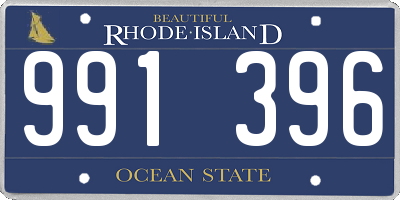 RI license plate 991396