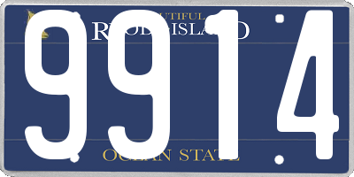 RI license plate 9914