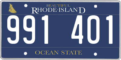 RI license plate 991401