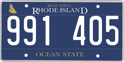 RI license plate 991405