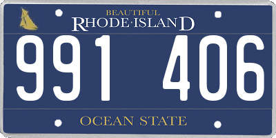 RI license plate 991406