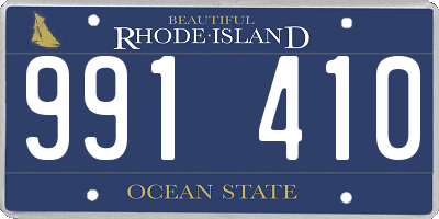 RI license plate 991410