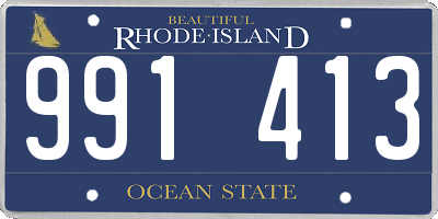 RI license plate 991413