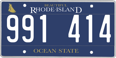 RI license plate 991414