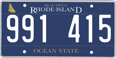 RI license plate 991415