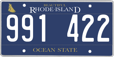 RI license plate 991422