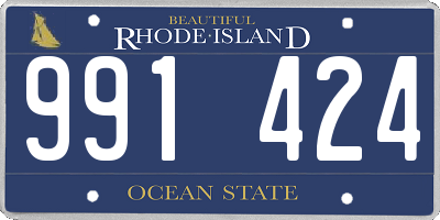 RI license plate 991424