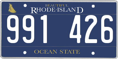 RI license plate 991426