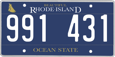 RI license plate 991431