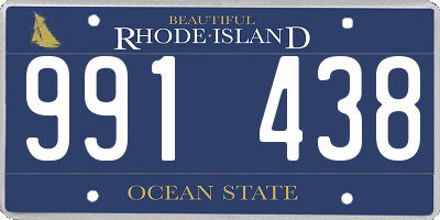 RI license plate 991438