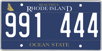 RI license plate 991444