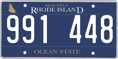 RI license plate 991448