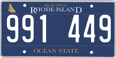 RI license plate 991449