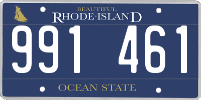 RI license plate 991461