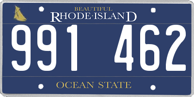 RI license plate 991462