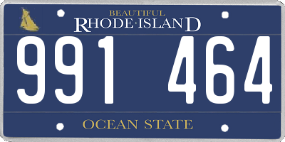 RI license plate 991464