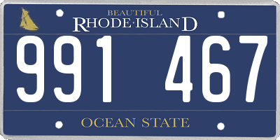 RI license plate 991467