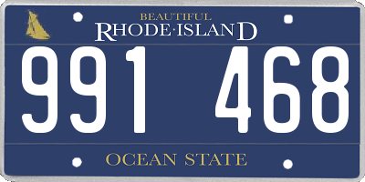 RI license plate 991468