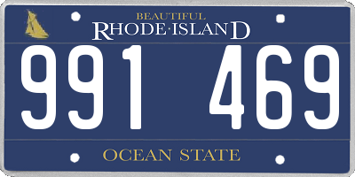 RI license plate 991469