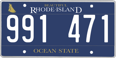 RI license plate 991471