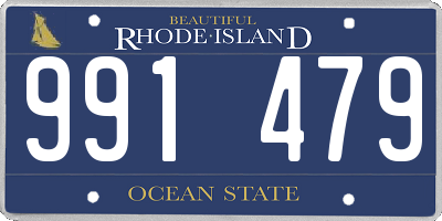 RI license plate 991479
