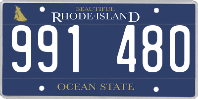 RI license plate 991480
